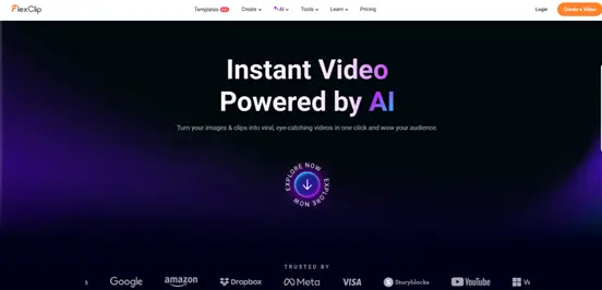 Features of FlexClip for editing videos with artificial intelligence