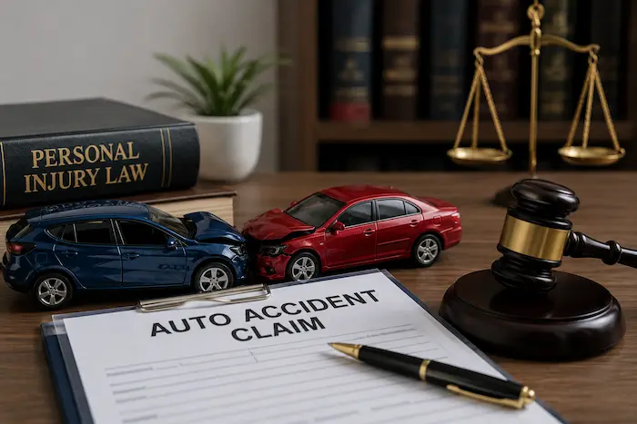 Auto accident lawyer for collision claims, injury evidence, and insurance negotiations