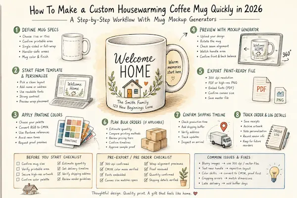 How To Make a Custom Housewarming Coffee Mug Quickly in 2026 A Step-by-Step Workflow with Mug Mockup Generators